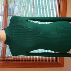 Green turtle neck